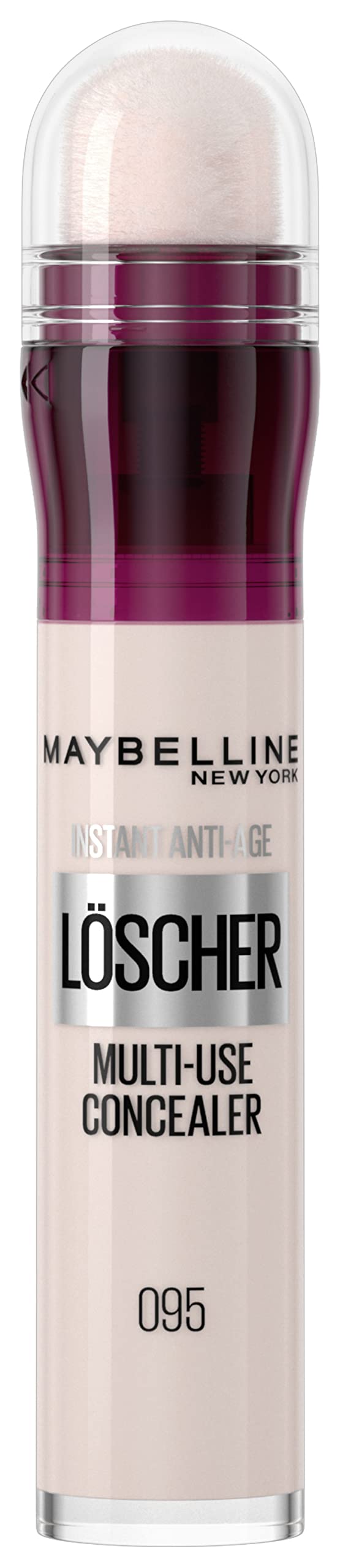 Maybelline New York Concealer, Instant Anti-Age Effect Concealer, Eraser with Micro Eraser Applicator, No. 95 Cool Ivory, 6.8 ml