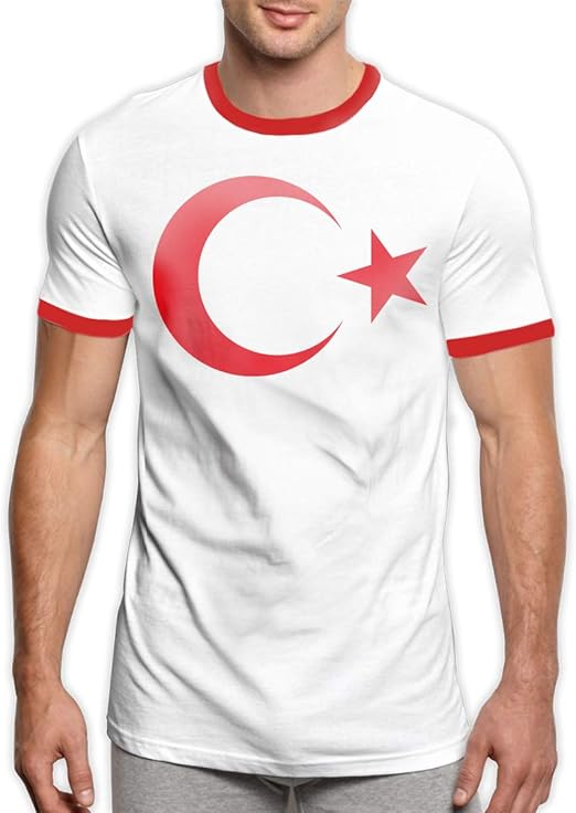 Good4Yours Turkish Emblem Tee T Shirts Trendy Men's Ringer TShirt
