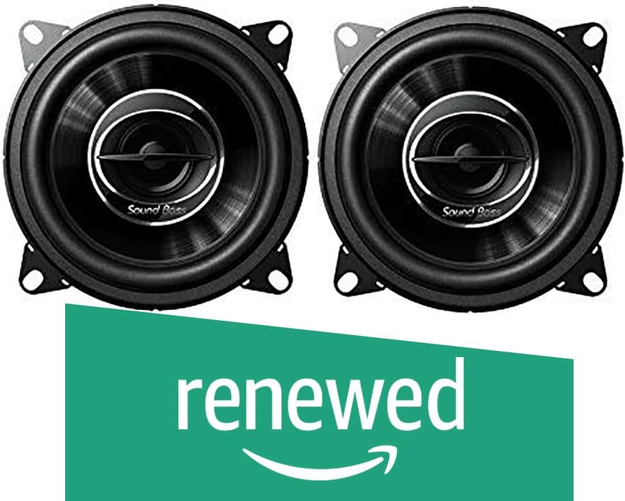 (Renewed) Sound Boss Performance Auditor SB-B425 4-inch 2-Way 210W Co-Axial Car Speakers