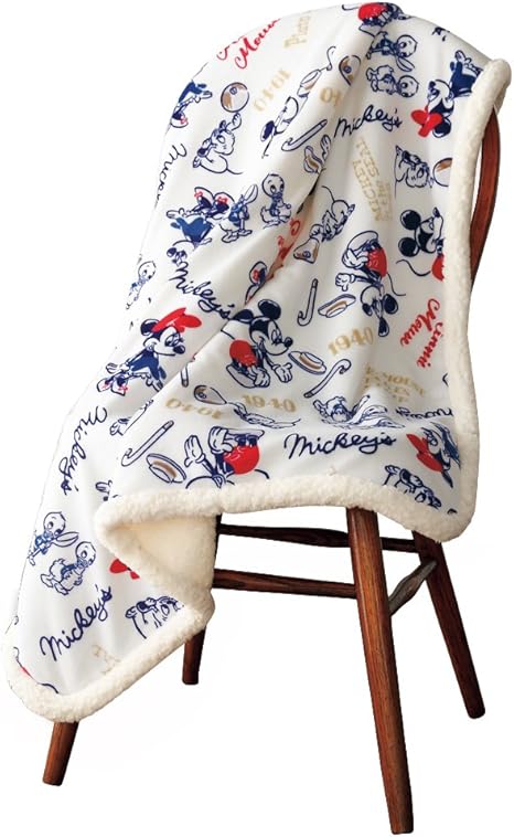 Amazon ニッセン Nissen ディズニー フランネル ボア ひざかけ ミッキー ミニー ひざかけ大 ひざ掛け ハーフケット オンライン通販