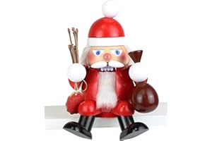 Steinbach Wooden Shelf Sitter Nutcracker, German Christmas Decoration, Santa Claus, 8.5"