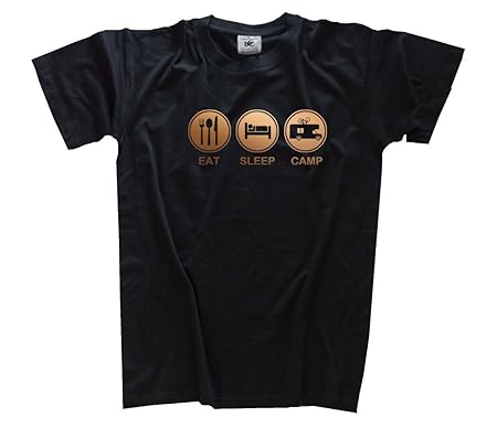 Deluxe Edition Eat Sleep Camp Caravan Camping Wohnmobil T-Shirt
