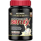 ALLMAX Nutrition - ISOFLEX - 100% Ultra-Pure Whey Protein Isolate - Birthday Cake - 2 Pound