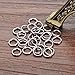 Housweety 500 Stainless Steel Open Jump Rings 5mm Dia. Findings