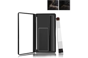Boobeen Hair Shadow Powder Kit, Root Touch Up Powder Cover Hair Color, Temporary Concealer Powder with Brush for Gray Hair Root