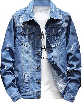 mens plus size denim jacket