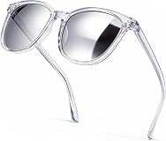 SIPHEW Mirrored Polarized Sunglasses for Women - Designer Oversized Square Beach Eyewear w UV400 Protection