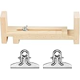 RUGLAMZHIP Wood Bracelet Jig, Wood Maker,Bracelet Tool Kit, Paracord Jig DIY Hand Knitting, Free Size Length,U Shape Clear Scale Kit with 2 Clamp