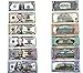 Educational Play Money Prop Money Two-Sided Print 72 Bills Real Looking Fake Money Monopoly
