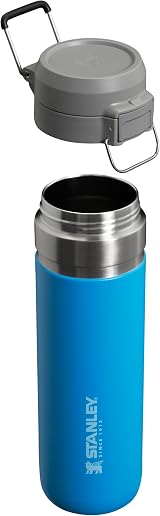 Stanley 1913 Quick Flip Stainless Steel Water Bottle 0.71L Azure view 8