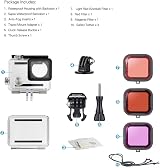 SOONSUN Waterproof Housing Case for GoPro Hero 3 3+ 4 w/ Dive Filters, 40m view 8