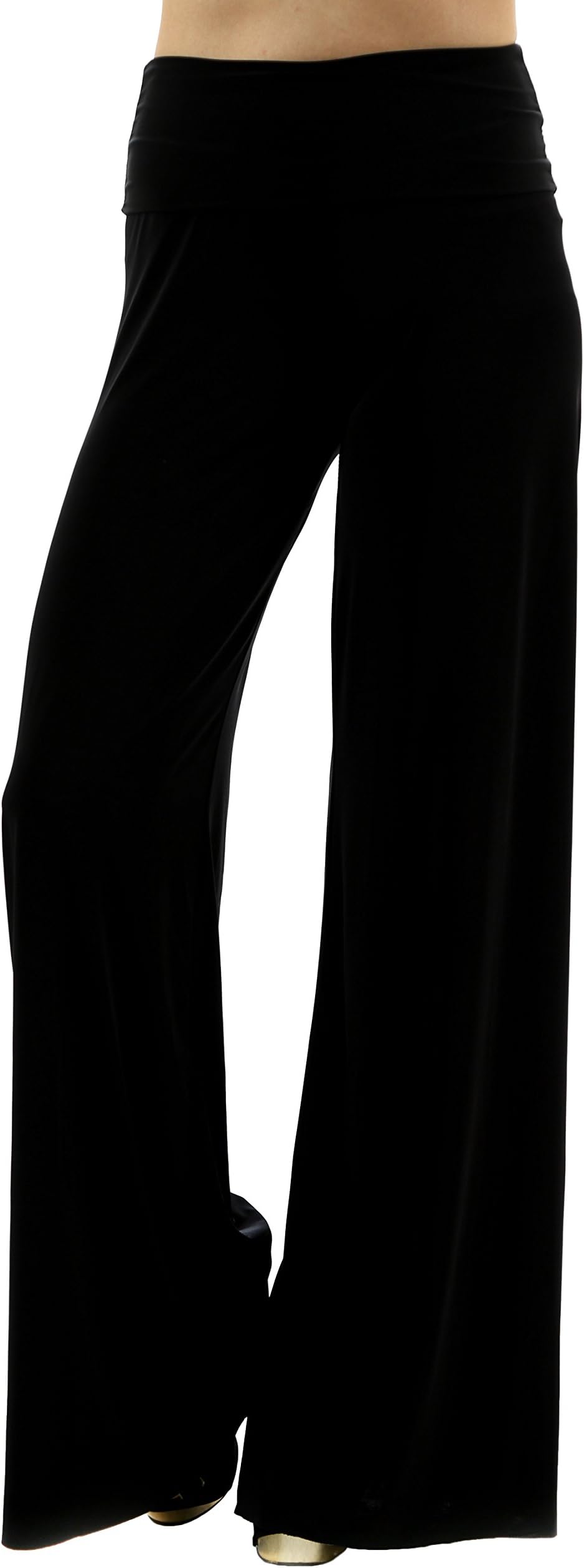 Uptown Apparel Women’s High-Waist Wide-Leg Palazzo Lounge Pants – Ideal for Tall Women