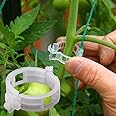 100PCS Plant Support Garden Clips Tomato Clips Supports/Connects Plants/Twine/Vines Trellis/Cages Plant Vine Vegetable Fasten