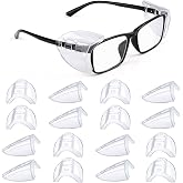 8 Pairs Side Shields, Slip on Side Shields for Glasses Fits Most Eyeglasses | Soft &amp; Safe TPU Material, Lightweight Clear Side Shields for Prescription Glasses, Fits Most Eyeglasses Easy to Install