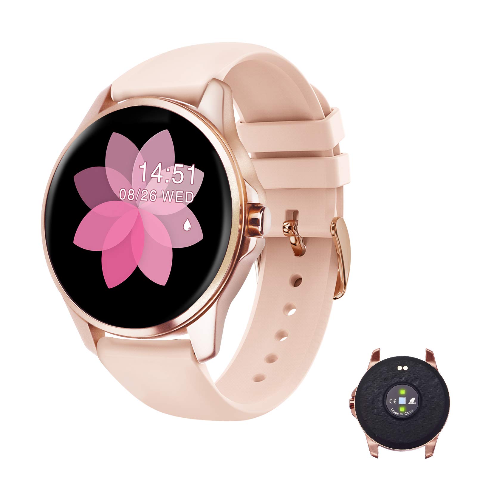 Smart Watch, EIVOTOR Fitness & Activity Tracker Touch Screen Bluetooth Smartwatch, IP68 Waterproof Sports Watch with Heart Rate Pedometer Step Counter Sleep Monitor for Men Women Android & iOS