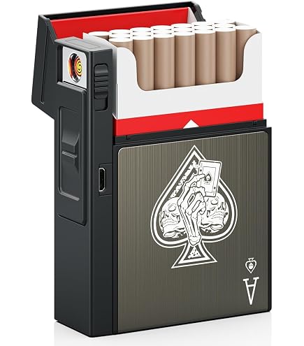 Amazon.com: Smoking Cat Cigarette Case Lighter or Wallet Business Card  Holder : Health & Household