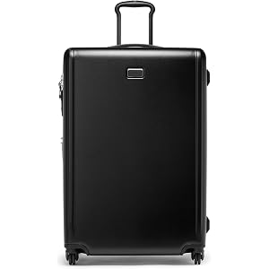 TUMI Ventra Expandable Luggage, 30.5" Checked, Black | Lightweight Hardside Travel Suitcase, Expandable Storage, 4 Spinner Wh