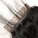 MEIEM Hair Boby Wave 4x4 Free Part Lace Closure with Baby Hair Natural Black Color Brazilian Virgin Human Hair Closures Bleached Knots (8-18 inch)
