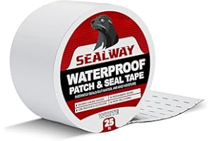SEALWAY White RV Roof Sealant Tape, 2" x 25' Waterproof Repair Seal Tape – Extra Thick, UV-Resistant, Weatherproof Patch for Permanent Leak Sealing on RVs, Trailers, and Mobile Homes