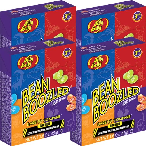 BEAN BOOZLED Jelly Belly Beans 1.6 oz 4 Pack (B0096S2BDG) Amazon