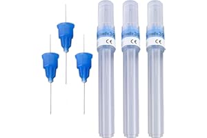 OMNIA ONE CORPORATION 100 PCs Dental Needles 30G X-Short by Omnia ONE | Ultra-Fine Tip with Plastic Hub for Smooth, Controlled Use – Secure Fit, Disposable, and Sterile – Ideal for Dental, Aesthetic, or Spa Applications