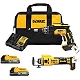 DEWALT 20V MAX Cordless Screw Gun and Cutout Kit with 2 POWERSTAK Batteries and Charger Included (DCK265E2)