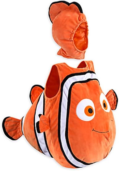 Amazon Com Disney Store Deluxe Nemo Halloween Costume Bodysuit Size 3 6 Months Finding Dory Orange Clothing