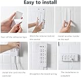 DDSHUN 4Pcs Power Strip Adhesive Socket Holder Cable Organizer Desk Mount view 3
