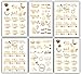 Bachelorettesy Wedding Temporary Tattoos 6 Sheets Bride Bachelorette Stickers 100+ Metallic Gold Tattoos for Bridal Party, Bachelorette Trip, Bridal Shower Party Decorations, Party Favors (Gold)