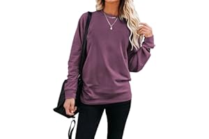 INFITTY Women Long Sleeve Crewneck Sweatshirt Mama Graphic Casual Loose Solid Color Pullover Sweater Tops Fall Outfits