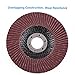 LotFancy Flap Disc 4 1/2 Inch, 10PCS, 120 Grit Grinding Sanding Wheels for Angle Grinder, Aluminum Oxide Abrasive, Type #27, 4.5 x 7/8in