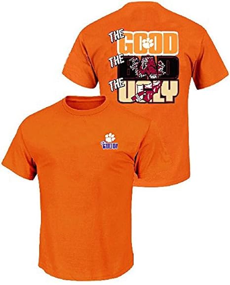 Amazoncom Clemson Tigers The Good Bad Ugly Orange Short