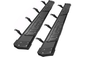 COMNOVA Running Boards Compatible with 2024-2025 Toyota Tacoma Double Cab. 6.5 Inches Heavy Textured Powder Side Steps. Step 