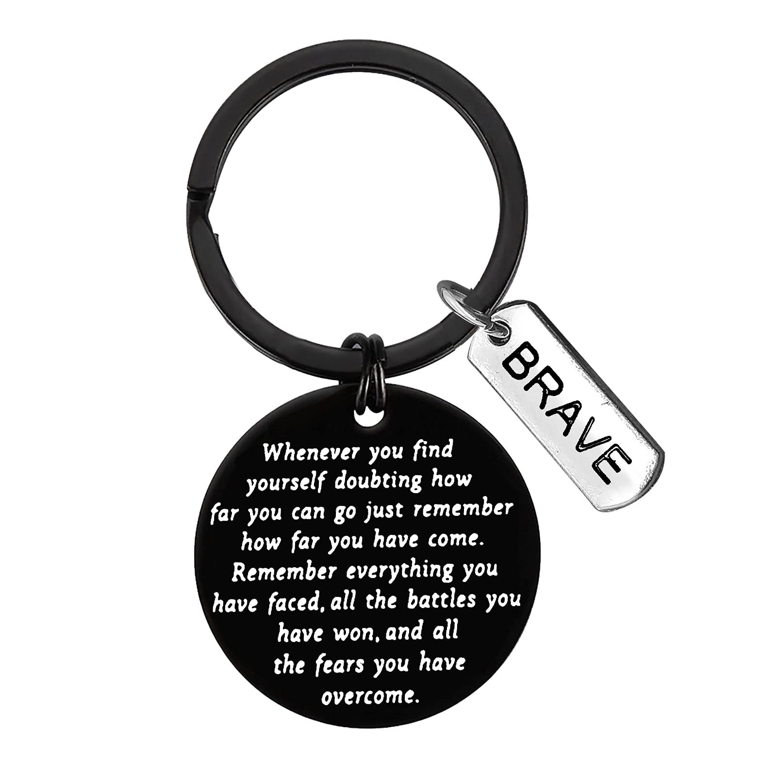 Encouragement Gifts Recovery Keyring for Men Women Addiction Recovery Gifts Sobriety Keychain Cancer Survivor Gift New Beginnings Gift Warrior Gift AA Gift Stay Strong Keyring Awareness Sympathy Gift