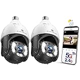 SYMYNELEC 5GHz/2.4GHz Light Bulb Security Camera