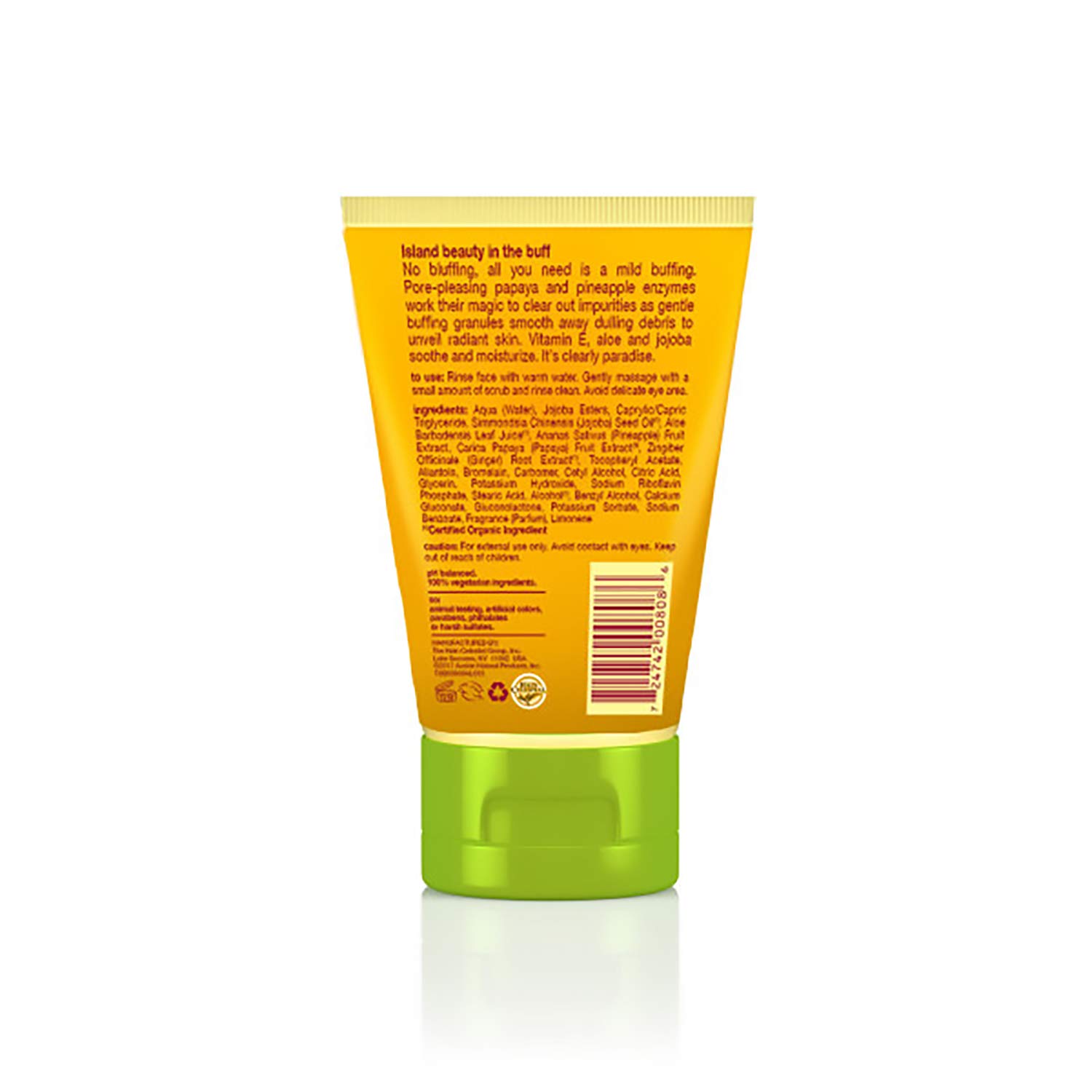 Alba Botanica Pore Purifying Pineapple Enzyme Hawaiian Facial Scrub, 4 oz, 118.29 ml (Pack of 1) - Image 3