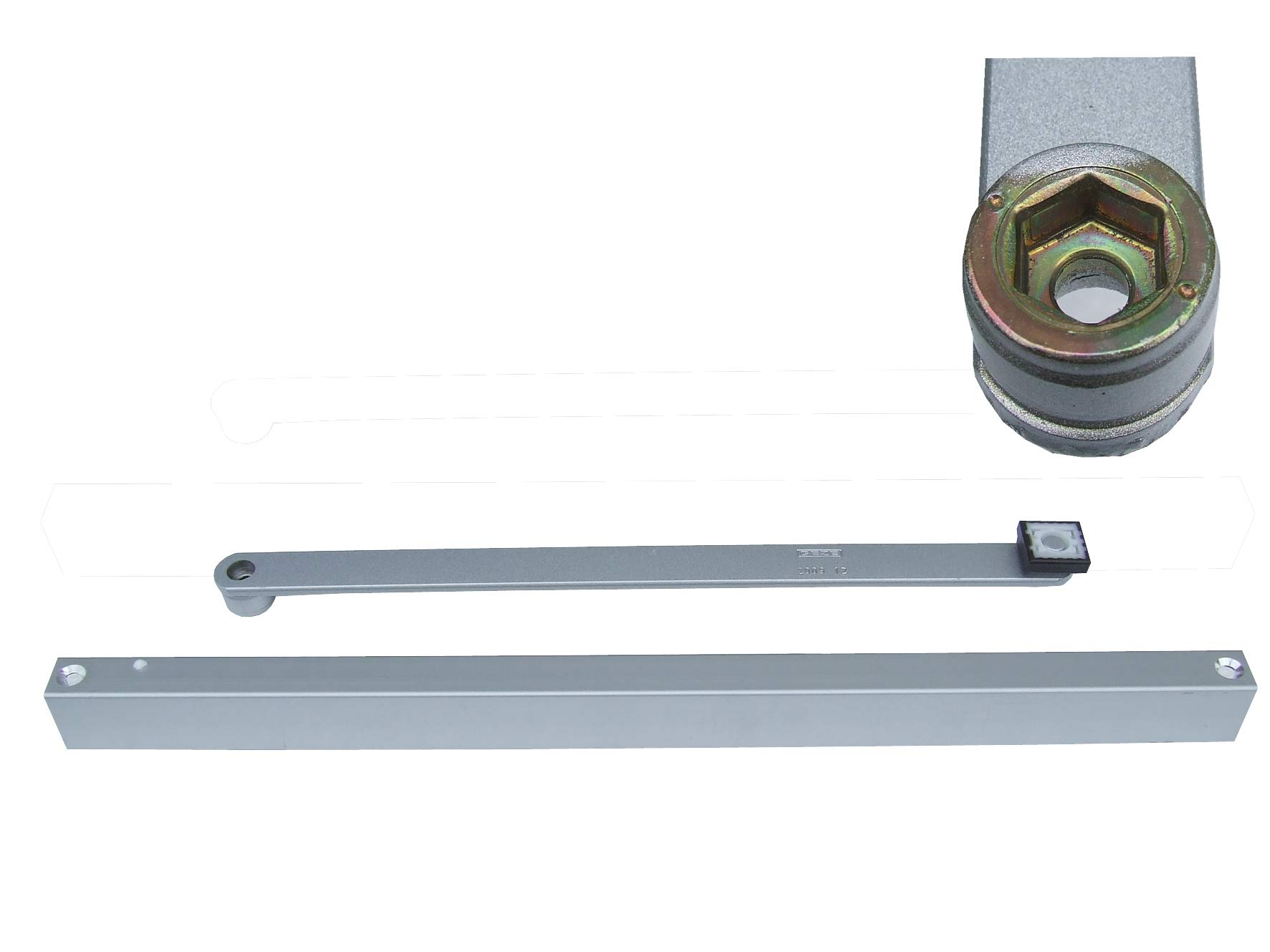 Geze Guide Rail Without Fixed TS 3000/5000, 1 Piece, Silver 102280775