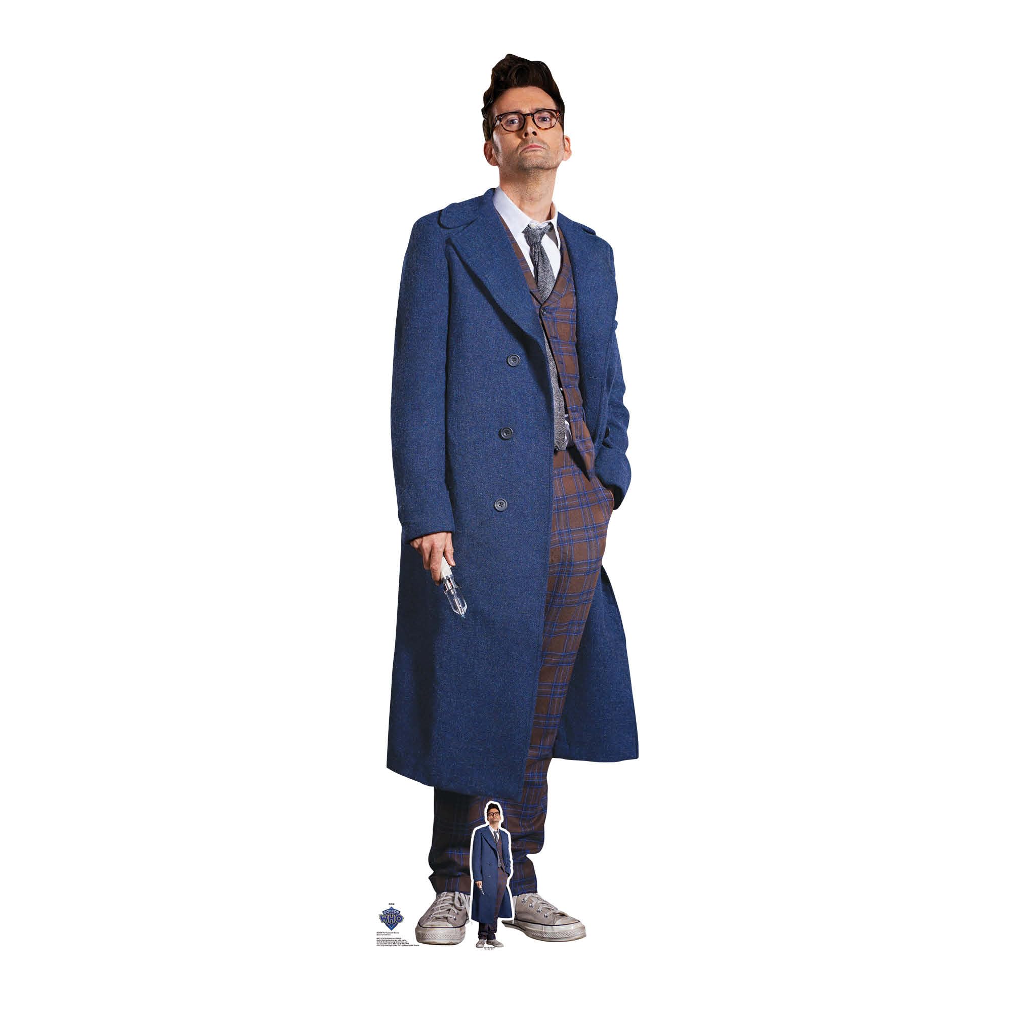 Star Cutouts SC4425 Doctor Who Fourteenth Doctor David Tennant Lifesize Cardboard Cutout – Anniversary Era Display for Whovian Collectors & Gifts