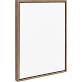 Kate And Laurel Sylvie Blank Framed Canvas - 23x33 Inch Natural Wood Frame, Ready-to-Paint Canvas For DIY Art