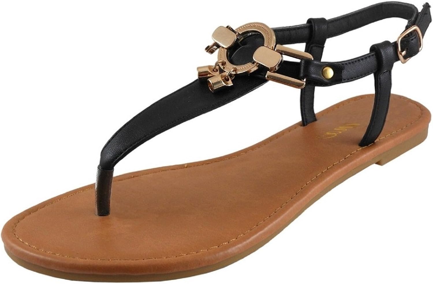 Amazon.com | INYX SHOES IYNX Womens Elise Faux Leather Thong | Sandals