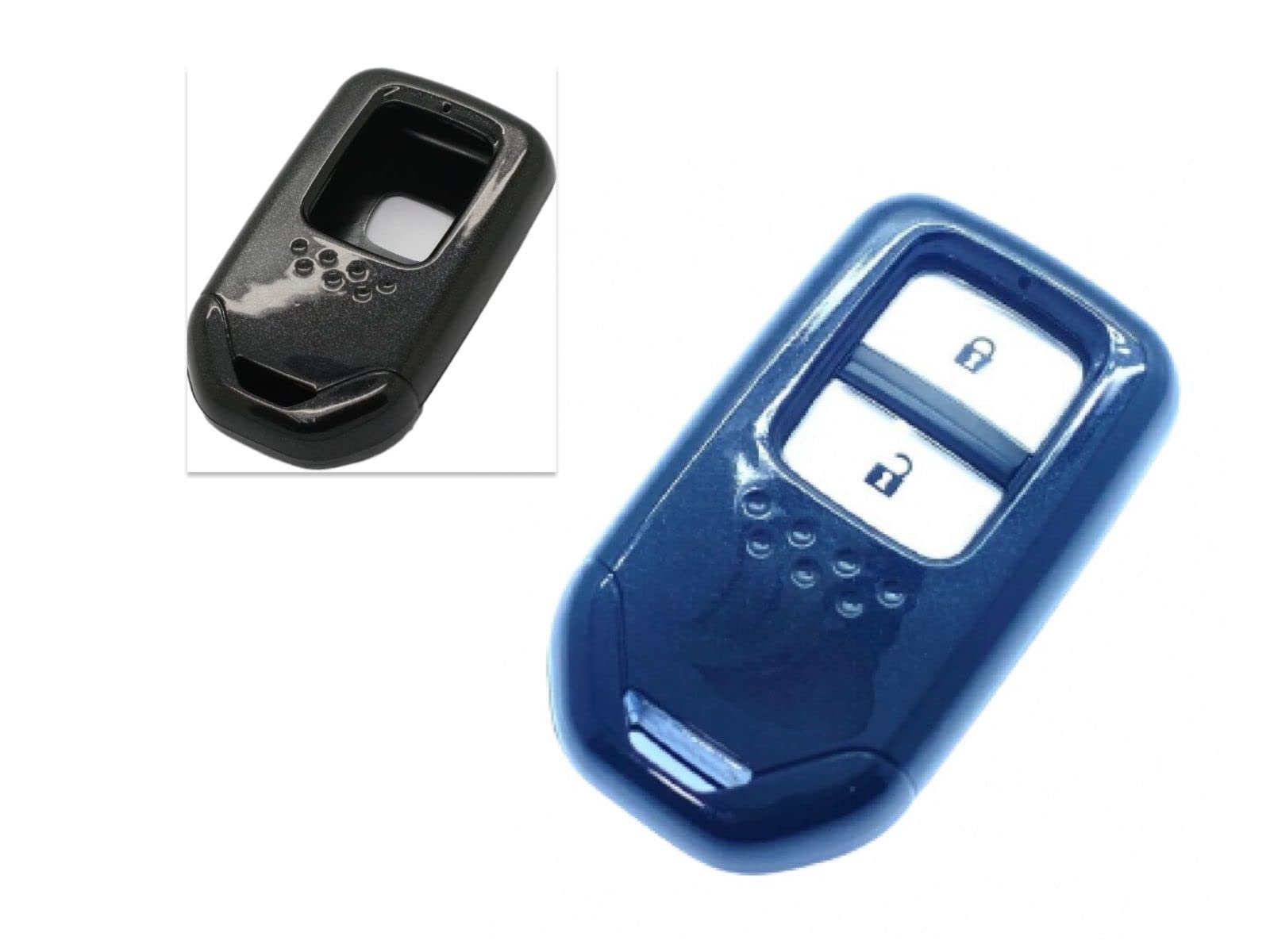 Nordecco Protective Key Cover Compatible with 2/3/4 Keyless Smart FOB Remote Civ IC JA ZZ Type R Buttons (Black)