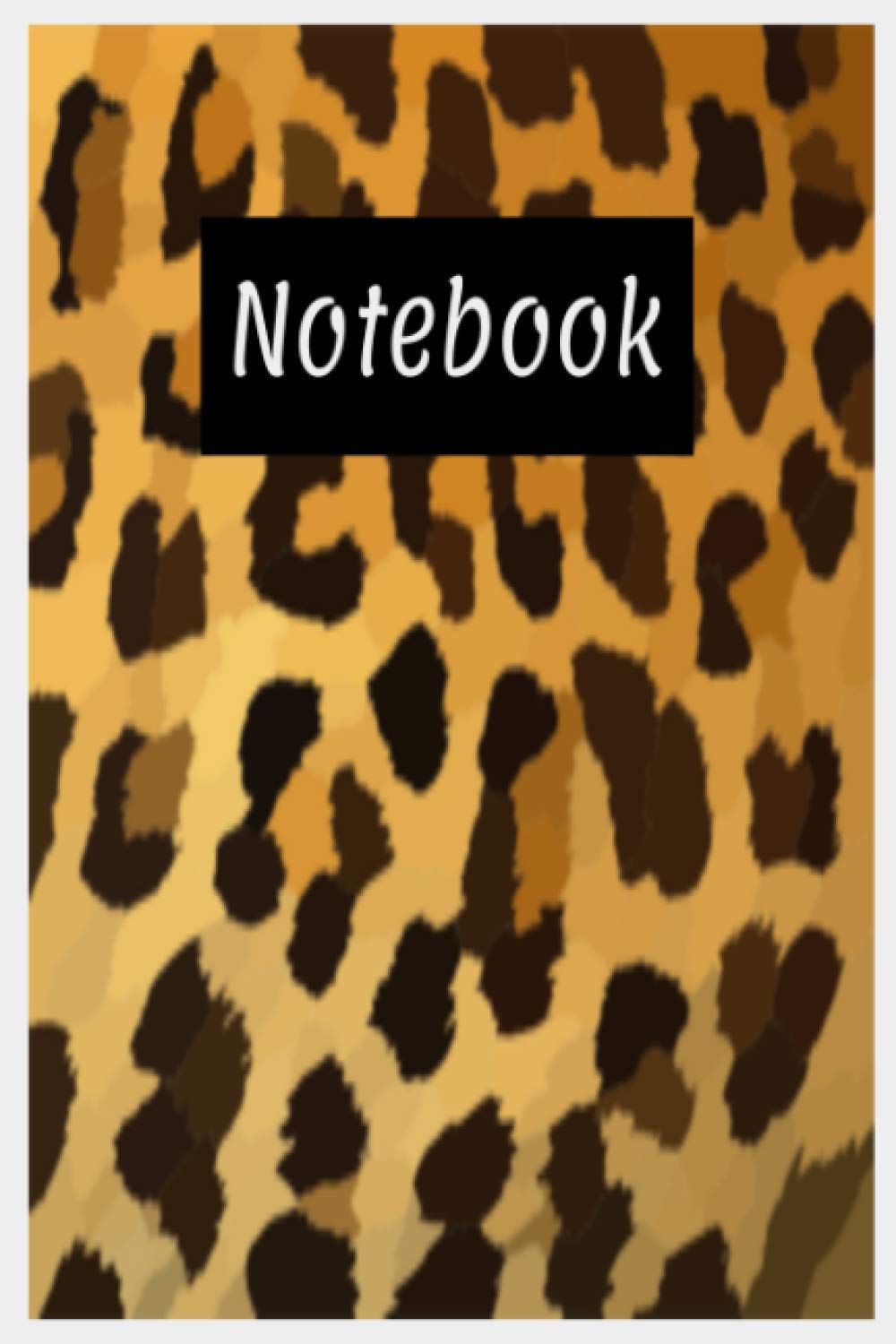 Leopard Print Notebook: college ruled