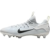 Nike Huarache 9 Elite Low LAX SE Lacrosse Cleats (FV6147-001, Football Grey/White/Luminous Green/Black) Size 8