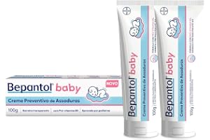 Kit 2 Cremes Pomadas de Assaduras Vit B5 com 100g cada, Total 200g - Bepantol Baby
