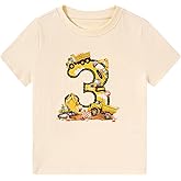 grehava Boy Birthday Shirt 2-5 Years Cotton Themed Party T-Shirt for Birthday Celebrations & Outdoor Play