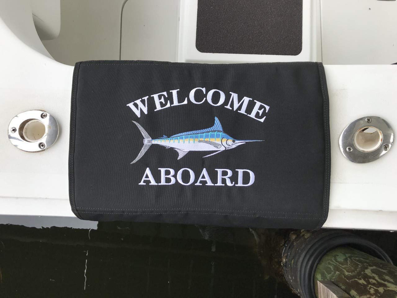 Sunbrella Aboard Boarding Mat Custom Gunwale Mat