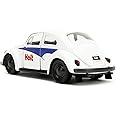 Punch Buggy 1:32 Scale 1959 Volkswagen Beetle Die-cast Car with Mini Gloves Accessory (White), Toys for Kids and Adults