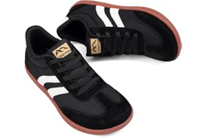 Sosenfer Barefoot Shoes Men Women - Wide Toe Box Trail Running Shoes, Hands Free Slip On Breathable Suede Mesh Sneakers, Zero