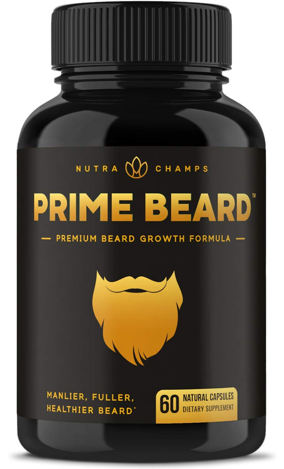 Prime Beard Growth Vitamins Supplement for Men by NutraChamps