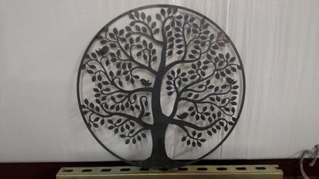Black Metal Tree Wall Art Wrought Iron Home Decor Tree Wall